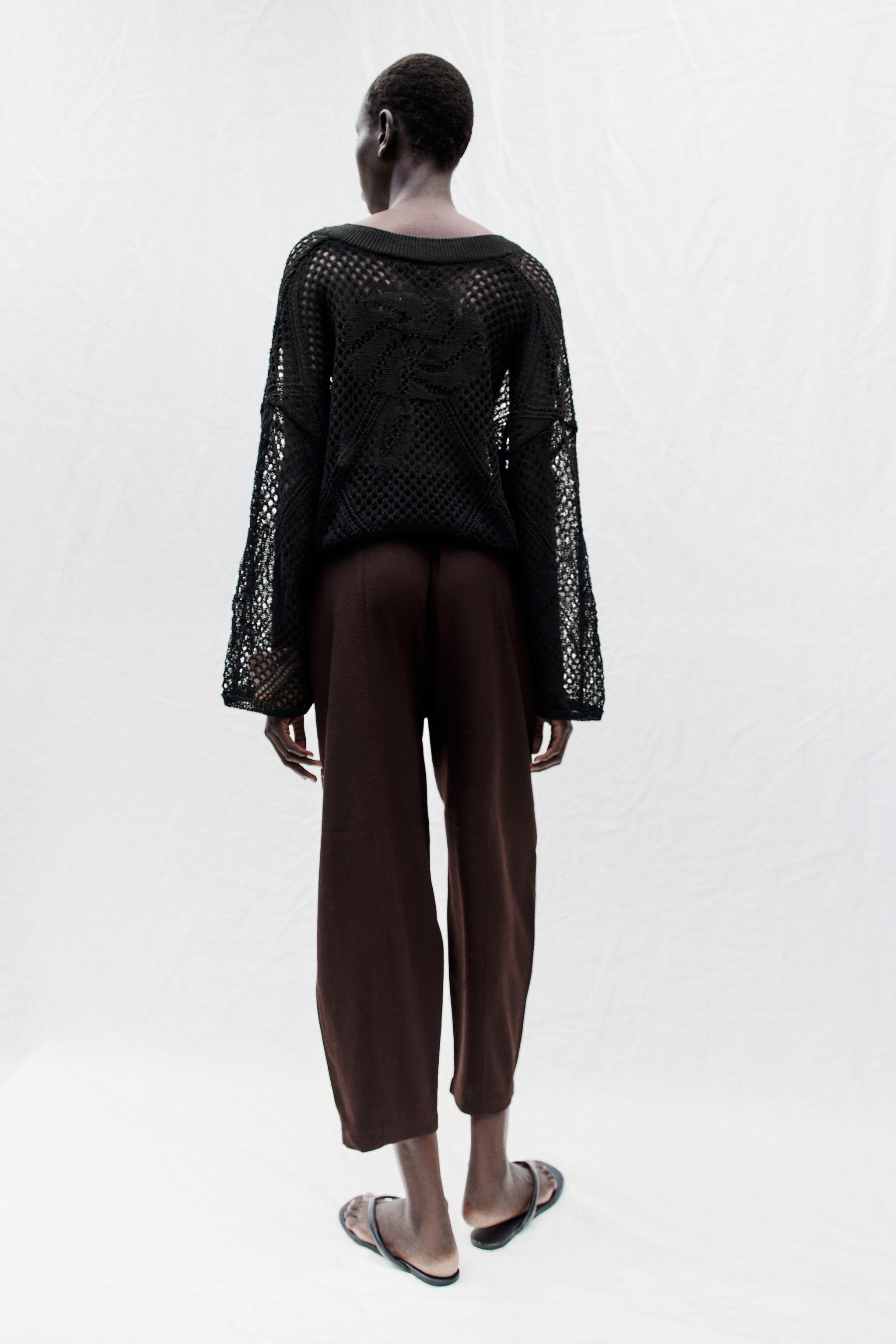 LINEN BARREL PANTS